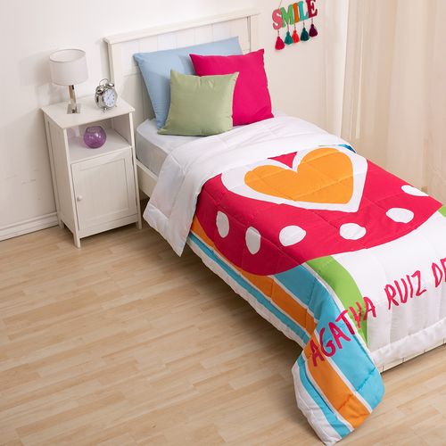 Cubrecama Agatha Ruiz De La Prada 1 1/2 plaza Dot