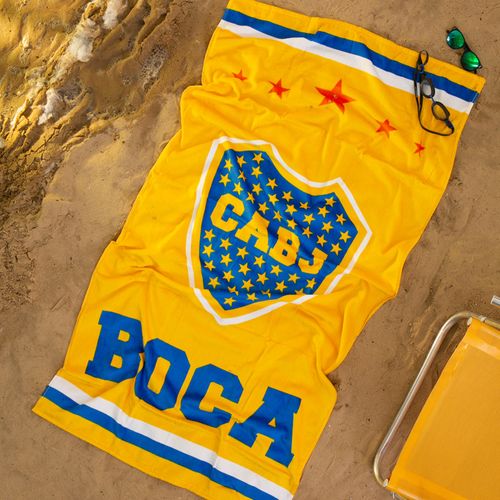 Toallón Playero Boca Juniors Corona