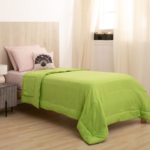 Cubrecama Oro 1 1/2 plazas Liso