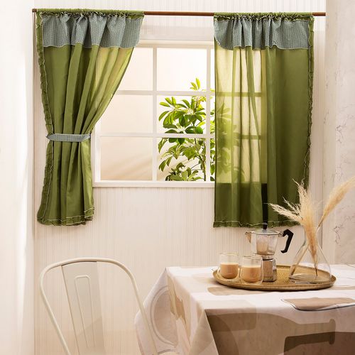 Cortina de Cocina Plena Verde