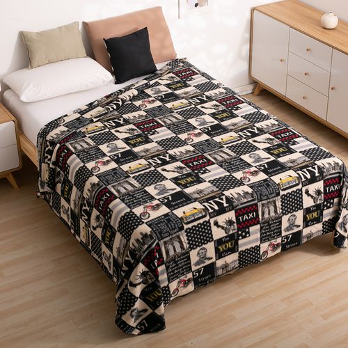 Manta Polar 2 1/2 plazas Estampada Joop Travel New York