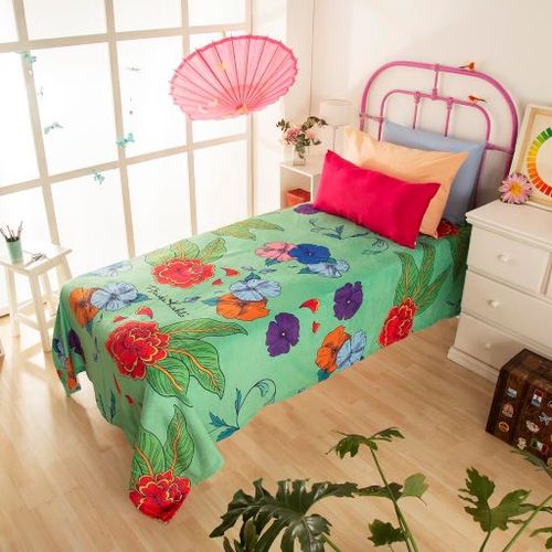 Frazada Coral Frida Kahlo 1 1/2 plazas Clavel