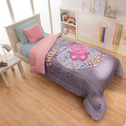 Acolchado Peppa Pig 1 1/2 plazas Shine