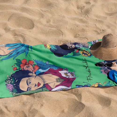 Toallón Playero Frida Kahlo Colibri