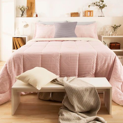 Acolchado Oro Jacquard Queen