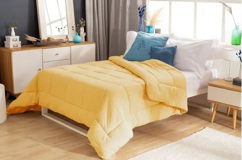 Acolchado Oro Ladrillo 1 1/2 plazas Liso