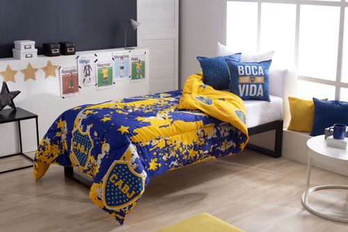 Acolchado Boca Juniors Twin Star